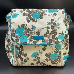 ✴️ SUNDAE SKY BLUE FLOWER DIAPER BAG & CHANGING PAD